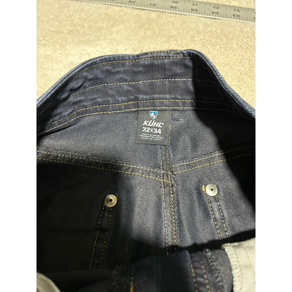 KUHL Disruptr Jeans Mens 34 27 Blue KUHLFLEX Stretch Performance  Hemmed Pics!